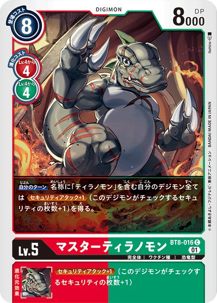 画像1: マスターティラノモン［C］ (1)